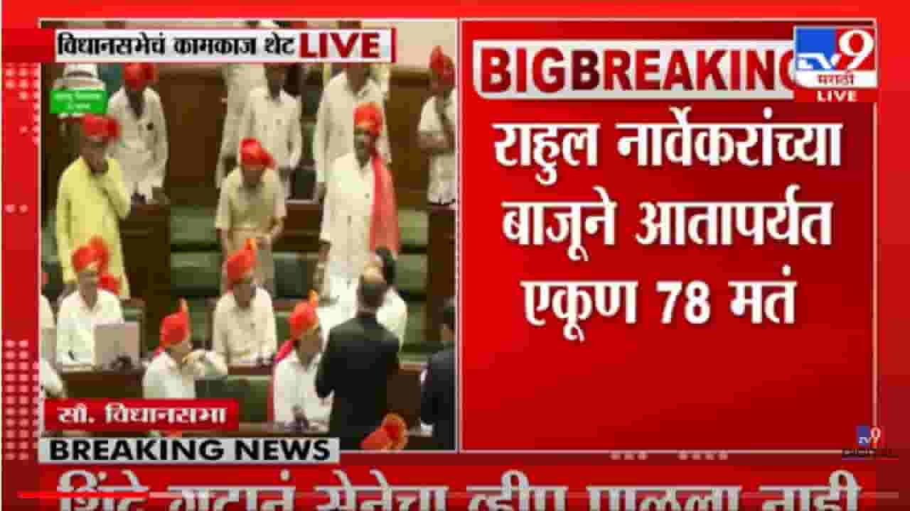 VIDEO : Maharashtra assembly speaker election | राहुल नार्वेकरांच्या बाजूने आतापर्यत एकूण मतं