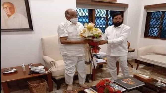 Eknath Shinde | अफवांवर विश्वास ठेवू नका, शरद पवारांशी भेट नाही, फोटो जुना! मुख्यमंत्री एकनाथ शिंदेंचं स्पष्टीकरण!