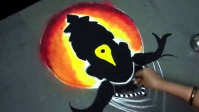 Pandharpur Wari 2022: पुणे ते पंढरपूर पायी दिंडीपुढे मनमोहक रांगोळीद्वारे पांडुरंगाची भक्ती