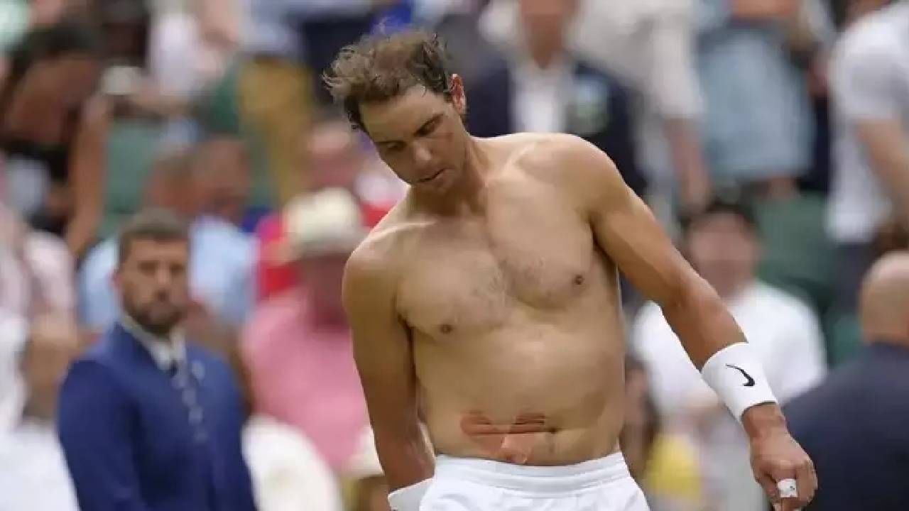 Wimbledon 2022, Rafael Nadal : मोठी बातमी, राफेल नदालच्या पोटाला दुखापत, विम्बल्डनमधून अखेर बाहेर