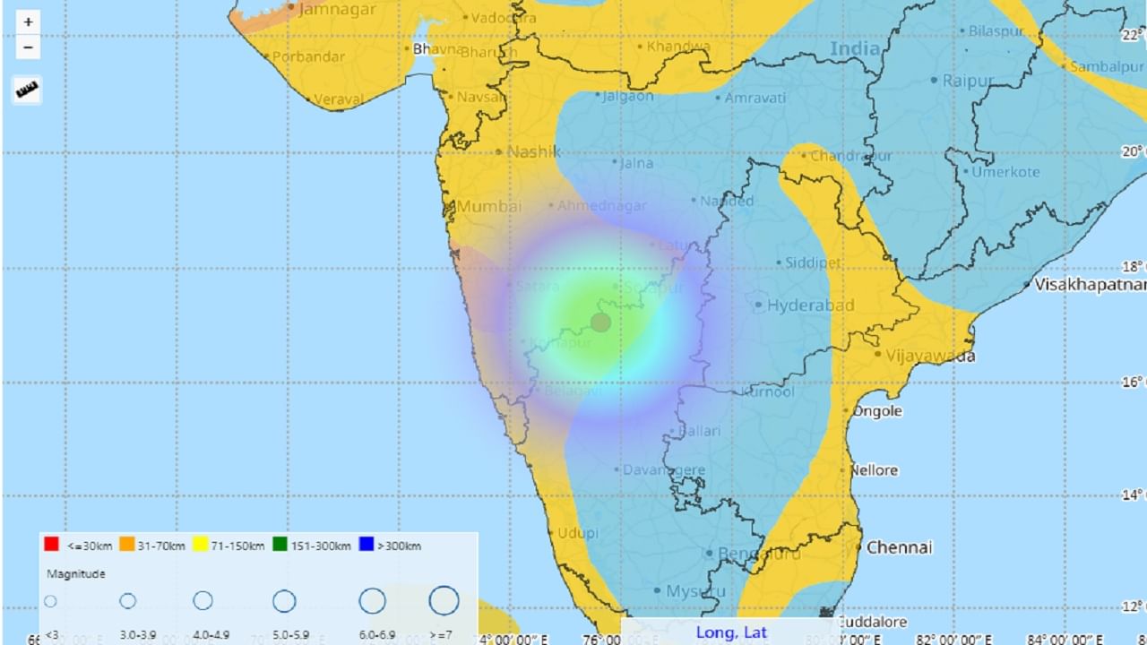 Solapur Earthquake : सोलापूरमध्ये भूकंपाचे सौम्य धक्के, उत्तर कर्नाटकमध्ये 4.9 रिस्टर स्केल तीव्रतेचा भूकंप