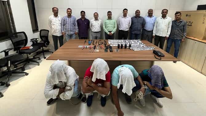 Nagpur Crime : नागपूरमध्ये घरफोड्या करणारी आंतरराज्य टोळी अटक, आरोपींकडून गुन्ह्यात वापरलेले साहित्य जप्त