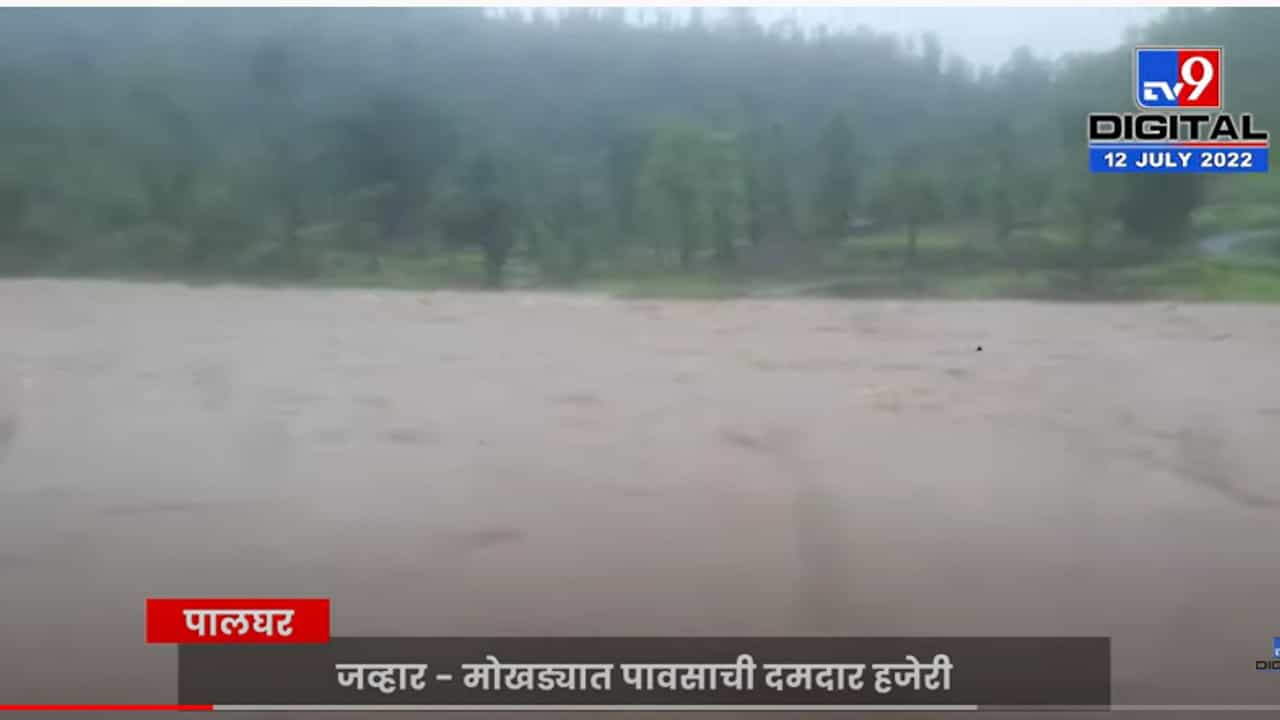 पालघर जिल्ह्यात मुसळधार पाऊस, 8 गावांचा तालुक्याशी संपर्क तुटला