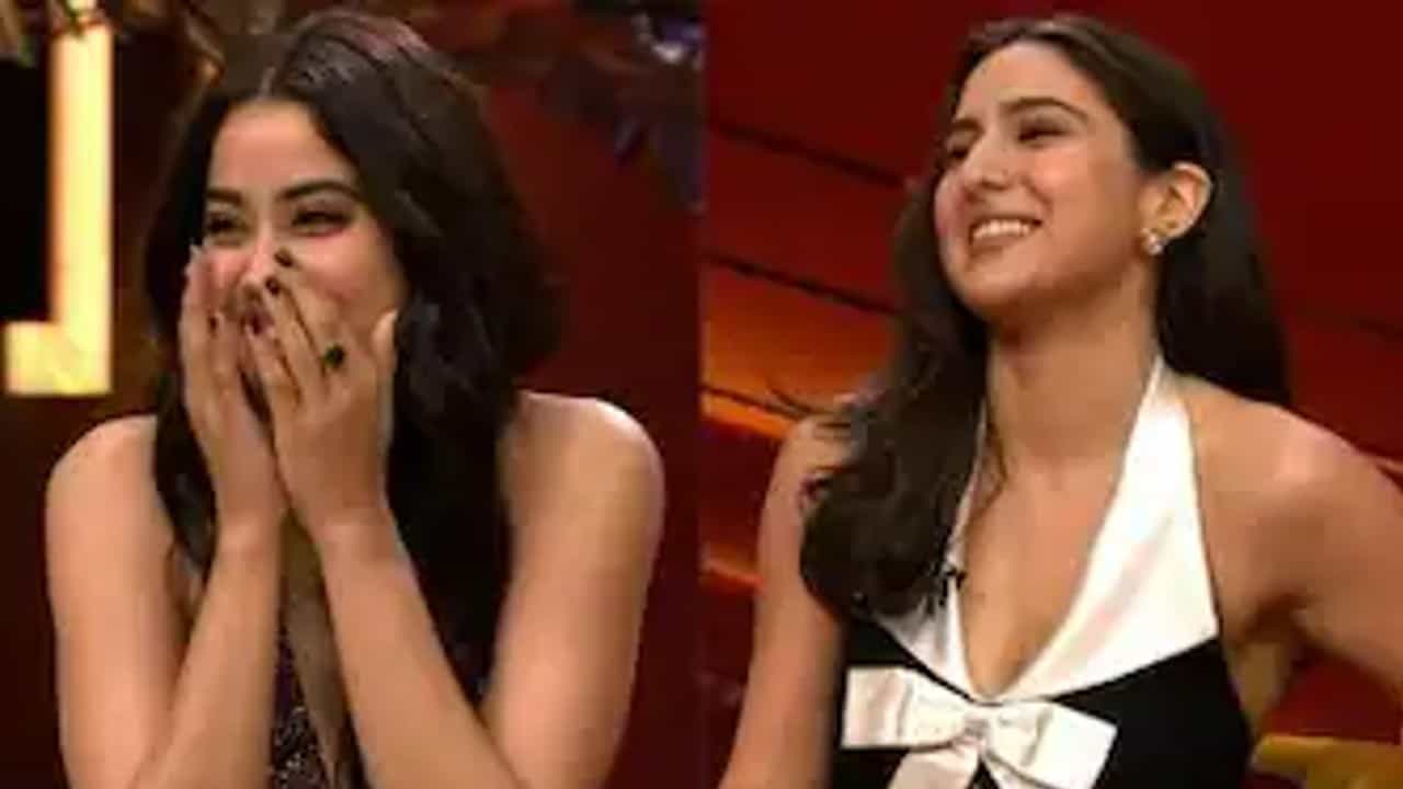 Koffee With Karan 7: एक्सबाबत सारा अली खानचं उत्तर ऐकून जान्हवीला हसू अनावर; करण जोहरने घेतली दोघींची फिरकी