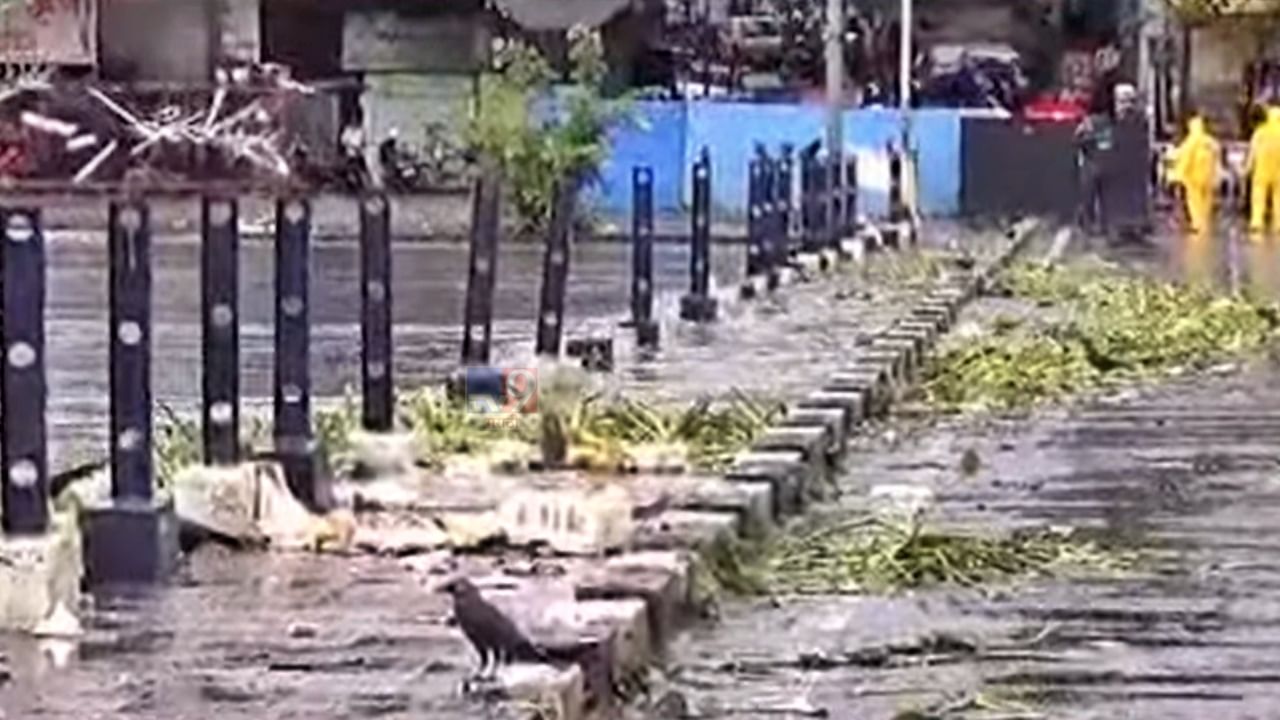 Pune rain : पुण्यातला बाबा भिडे पूल बंद, मुसळधार पावसामुळे पाणीपातळी वाढली; पोलीस बंदोबस्तही करण्यात आला तैनात Pune rain : पुण्यातला बाबा भिडे पूल बंद, मुसळधार पावसामुळे पाणीपातळी वाढली; पोलीस बंदोबस्तही करण्यात आला तैनात