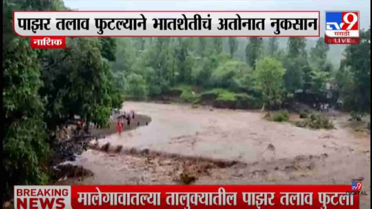 Nashik | सुरगाणा तालुक्यातील अंलगुण येथील पाझर तलाव फुटल्याने भातशेतीचे अतोनात नुकसान!