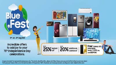 Blue Fest : सणासाठी घराला करा सुशोभित, रोज जाणून घ्या आकर्षक ऑफर्ससह कॅशबॅकही...