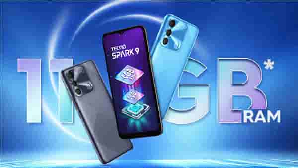 Tecno Spark 9 : 11 GB रॅम अन् दमदार कॅमेरा फीचर्ससह Tecno Spark 9 लाँच
