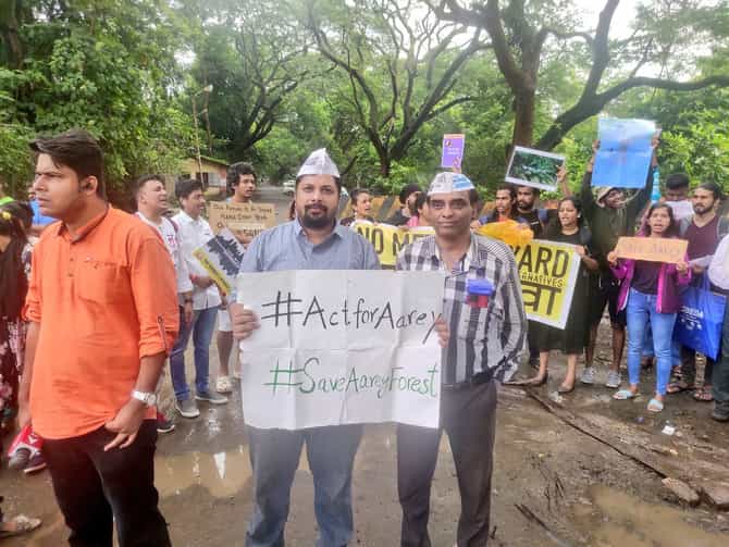 Metro Car Shed : आरेची हिरवळ आणि जंगल वाचवायचंय, आरेत कारशेड होऊ देणार नाहीच; आपचा इशारा
