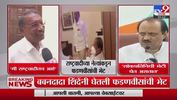 ‘लोकप्रतिनिधी भेटी घेत असतात’;बबनदादा शिंदेंच्या भेटीवर प्रतिक्रिया