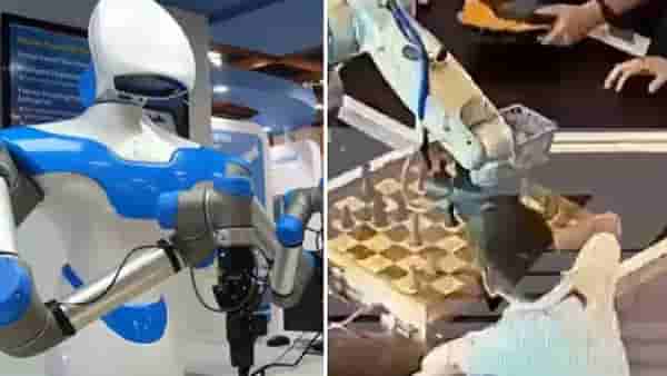 Robot Breaks Boy Finger : रोबोटनं 7 वर्षांच्या चिमुकल्याचं बोट तोडलं, बुद्धिबळ स्पर्धेतील धक्कादायक घटना, व्हिडिओ व्हायरल