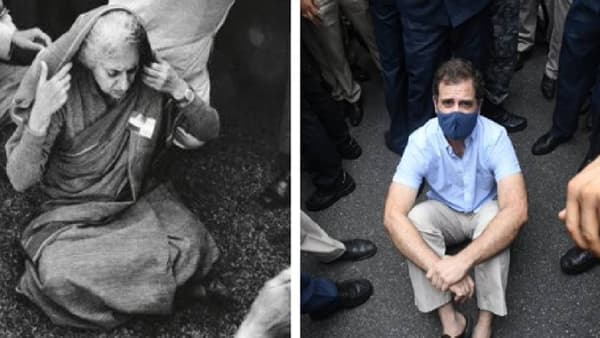 इतिहासाची पुनरावृत्ती: राहुल गांधींचे आंदोलन खरच इंदिरा गांधींसारखे आहे..?; काय आहेत या फोटोला संदर्भ