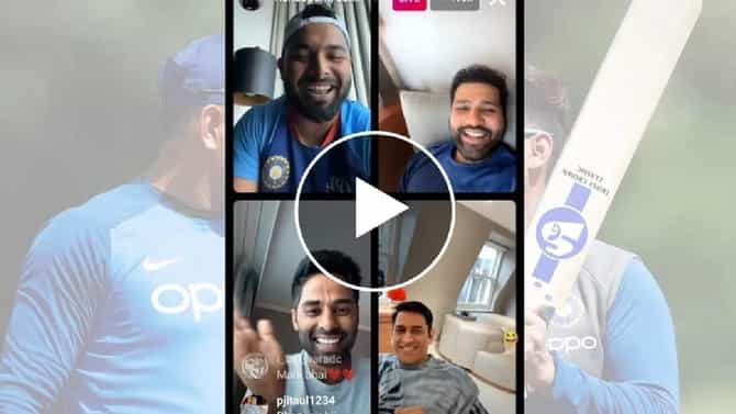 VIDEO : ऋषभ पंत बोलत राहिला... MS Dhoniनं फोन फेकला, रोहित शर्मानं काय केलं? पाहा हा व्हिडीओ