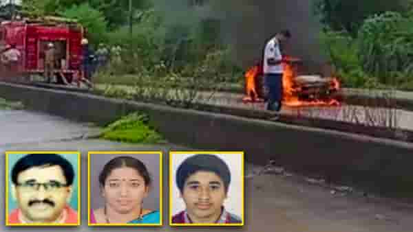 Nagpur corona : कोरोनानं व्यवसाय ठप्प, आर्थिक अडचणीतून सहकुटुंब कार जाळली, पतीपाठोपाठ मुलगा, पत्नीचाही मृत्यू