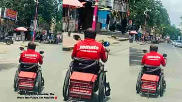 Zomato Boy On Wheelchair: हा झोमॅटो बॉय व्हीलचेअरवर सगळीकडे फिरतो! सोशल मीडियावर कौतुकचा वर्षाव, झोमॅटोचंही कौतुक!