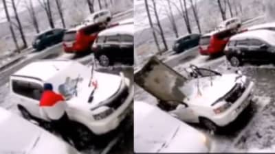 Car Accident Video: जाको राखै साइयाँ, मार सकै ना कोय, थोडक्यात वाचला, देवानेच वाचवलं म्हणायचं...