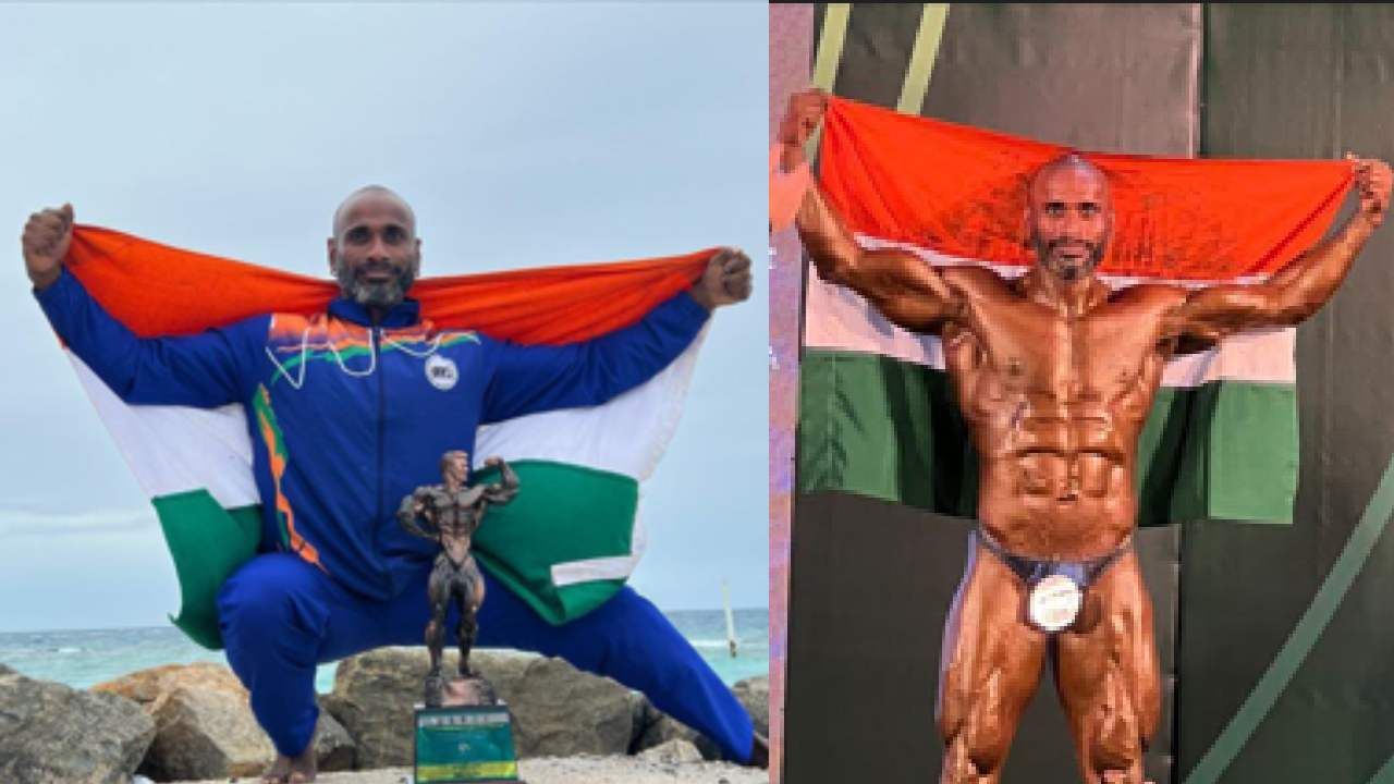 Bodybuilding Competition, Naresh Nagdev : उल्हासनगरचा बॉडीबिल्डर नरेश नागदेवची जागतिक भरारी, 23 वर्षांच्या मेहनतीचं अखेर चीज