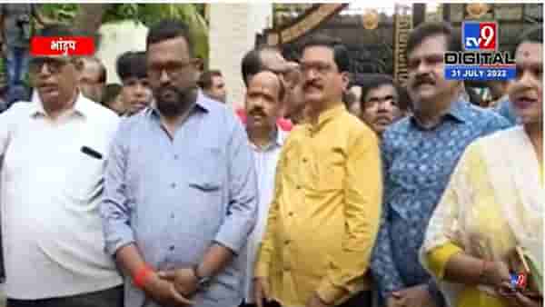 Sanjay Raut : संजय राऊत यांची ईडी चौकशी; राऊतांच्या निवासस्थानाबाहेर कार्यकर्त्यांची गर्दी