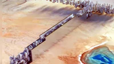 Vertical City: सौदी अरबमध्ये पहिल्यांदा तयार होणार उभं शहर, 170 किमी लांब आणि 90 लाख जणं राहणार
