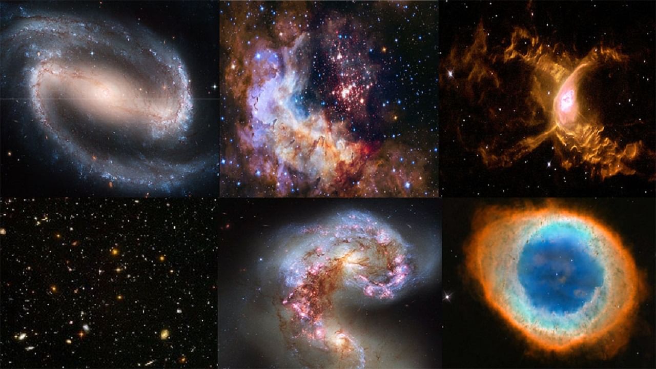 Cartville Galaxy: दोन आकाशगंगेत जोराची धडक होऊन तयार झाली कार्टव्हिल आकाशगंगा; अवकाशातील अभूतपूर्व रंगाची उधळण कॅमेऱ्यात कैद