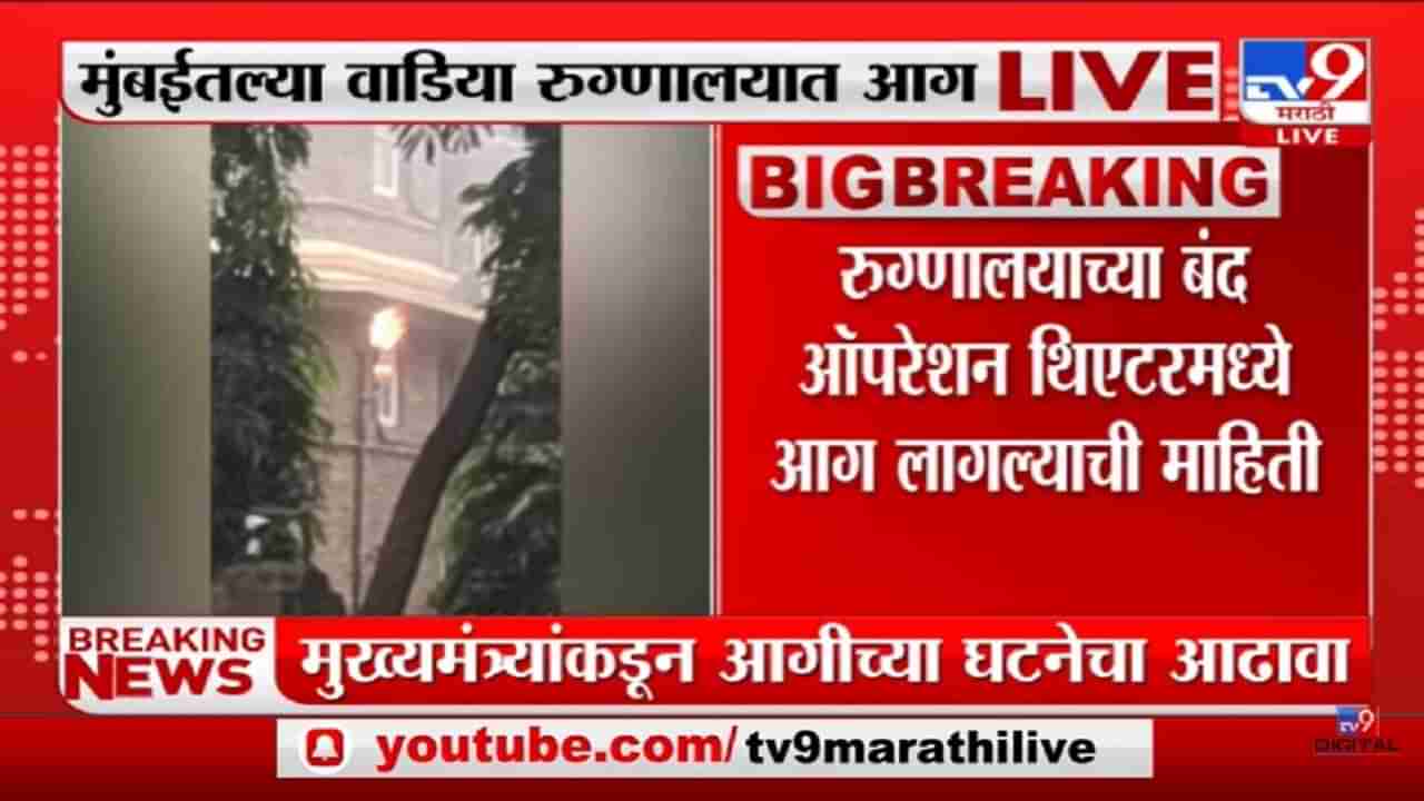 Mumbai Wadia Hospital Fire : मुंबईच्या वडिया रूग्णालयात आग