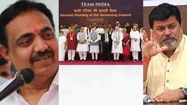 महाराष्ट्राच्या मुख्यमंत्र्यांचा दिल्लीत अपमान? जयंत पाटील म्हणतात, दिल्लीचा दरबार मोदींचा; तर राष्ट्रपतींच्या शपथविधीला शिंदे मोदींच्या बाजुला, सामंतांचं उत्तर