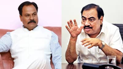 शिंदे-फडणवीस सरकार टिकणार नाही; तुम्ही मुंगेरीलालचे स्वप्न पाहणं बंद करा; खडसे-पाटील मुक्ताई मंदिरावरुन खडाजंगी