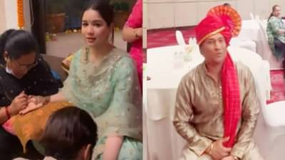 तेंडुलकर कुटुंबात शुभमंगल सावधान! सचिनच्या डोक्यावर फेटा, साराच्या हातावर सजली मेहेंदी, पहा VIDEO