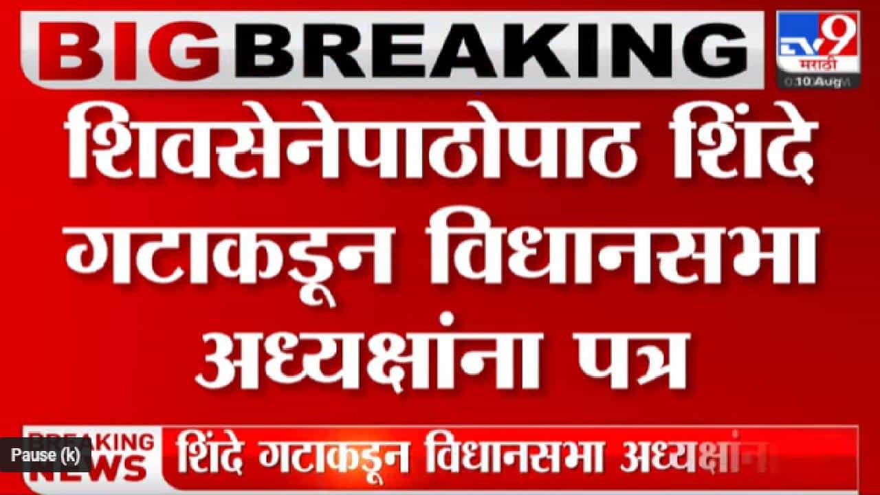 शिवसेनेपाठोपाठ शिंदे गटाकडून विधानसभा अध्यक्षांना पत्र