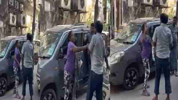 Horrible: 90 सेकंदात 17 कानफटात, एवढ्याशा कारणावरुन महिलेने रिक्षावाल्याचा भर रस्त्यात कुदवले, पाहणारेही हैराण