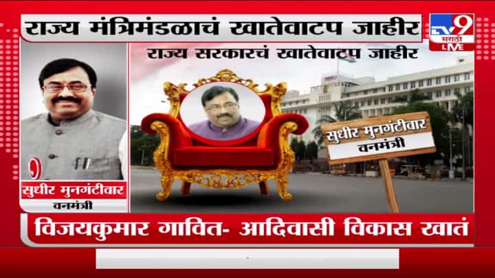 सुधीर मुनगंटीवारांना वन खातं, तर चंद्रकांत पाटलांना उच्च आणि तंत्रशिक्षण खातं सुधीर मुनगंटीवारांना वन खातं, तर चंद्रकांत पाटलांना उच्च आणि तंत्रशिक्षण खातं
