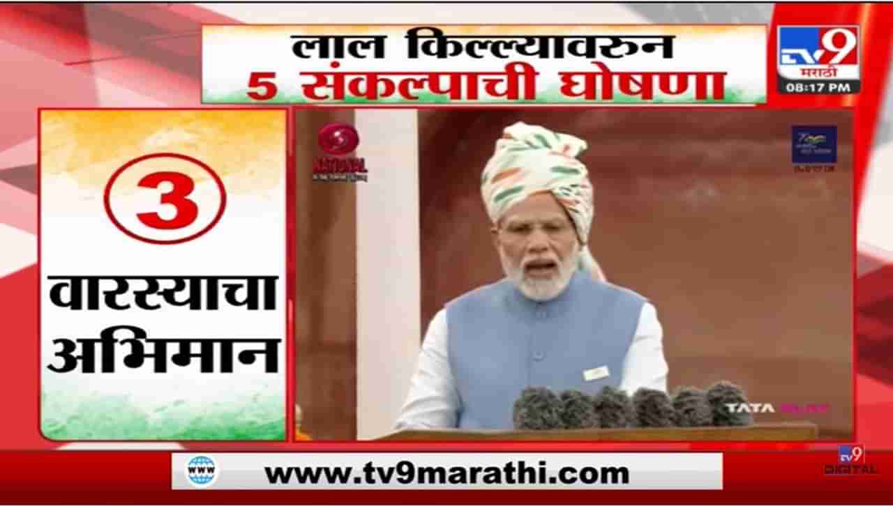 Special Report | लाल किल्ल्यावरून नरेंद्र मोदींकडून 5 संकल्पाची घोषणा