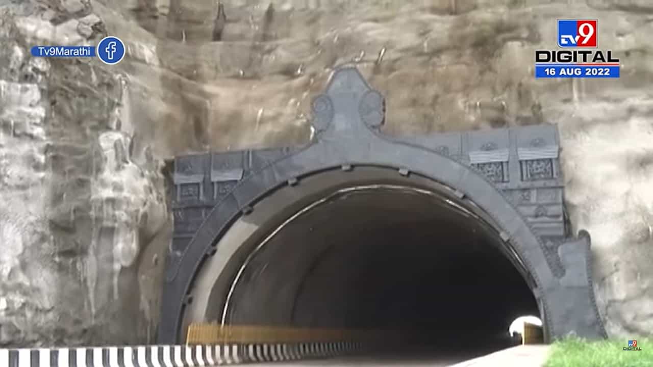 Aurangabad | समृद्धी महामार्गावरील बोगद्यांच्या प्रवेशद्वारावर अजिंठा लेणींची प्रतिकृती साकारली