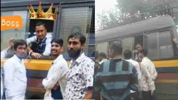 Ulhasnagar : गुंडाने पोलिसांच्या व्हॅनमध्ये बसून कापला वाढदिवसाचा केक, केक कापतानाचा व्हिडीओ व्हायरल, पोलिसांच्या कार्यक्षमतेवर प्रश्नचिन्ह