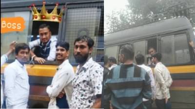 Ulhasnagar : गुंडाने पोलिसांच्या व्हॅनमध्ये बसून कापला वाढदिवसाचा केक, केक कापतानाचा व्हिडीओ व्हायरल, पोलिसांच्या कार्यक्षमतेवर प्रश्नचिन्ह