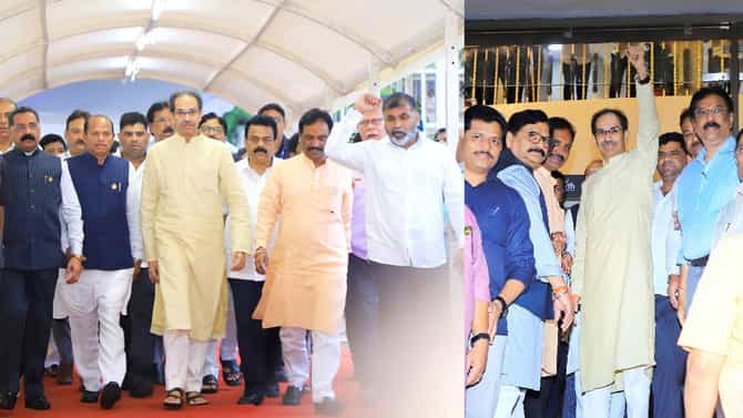 Uddhav Thackeray : कोरोनाचा सामना केला, त्यापुढे हे संकट काय? महाविकास आघाडीच्या बैठकीनंतर उद्धव ठाकरेंचा शिंदे, फडणवीसांवर निशाणा