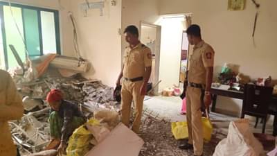 Kalyan : थोडक्यात मोठा अनर्थ टळला! कल्याणमधील हायप्रोफाईल सोसायटीच्या तळमजल्यावरील छताचे स्लॅब कोसळला