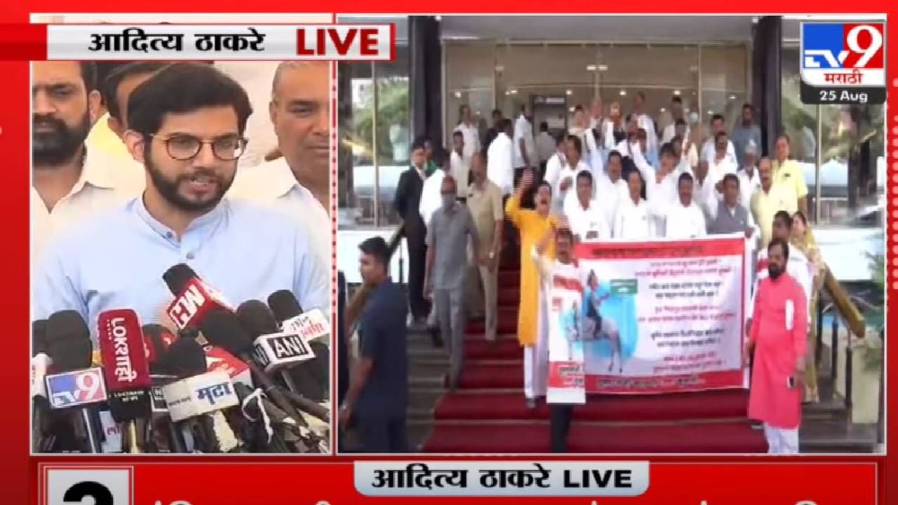 Aaditya Thackeray : शिंदे गटाचे आमदार दिलेल्या स्क्रिप्टनुसार बोलतात, आदित्य ठाकरेंचा आरोप