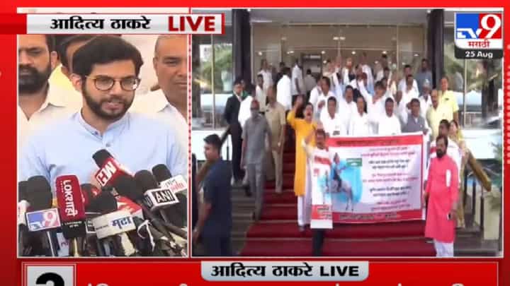 Aaditya Thackeray : शिंदे गटाचे आमदार दिलेल्या स्क्रिप्टनुसार बोलतात, आदित्य ठाकरेंचा आरोप Aaditya Thackeray : शिंदे गटाचे आमदार दिलेल्या स्क्रिप्टनुसार बोलतात, आदित्य ठाकरेंचा आरोप