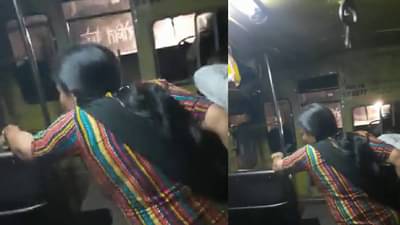 दारु पिऊन महिलेचा बसमध्ये धिंगाणा! तर्राट महिलेची पोलिसांनाही शिविगाळ, व्हिडीओही समोर