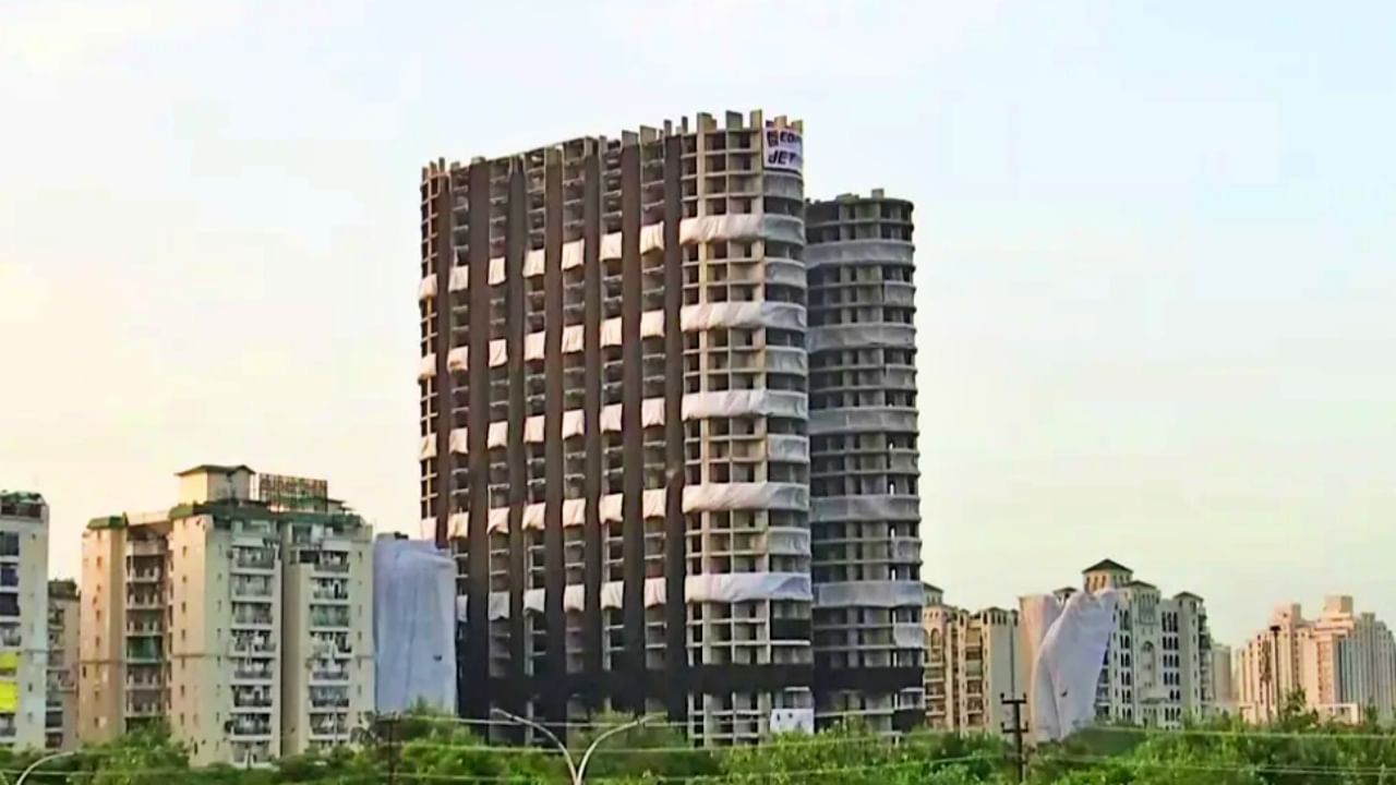 Noida Tower Demolition : कसा होणार ट्विन टॉवर ब्लास्ट? शेवटचे 60 सेकंद महत्त्वाचे; एकामागून एक स्फोट आणि...
