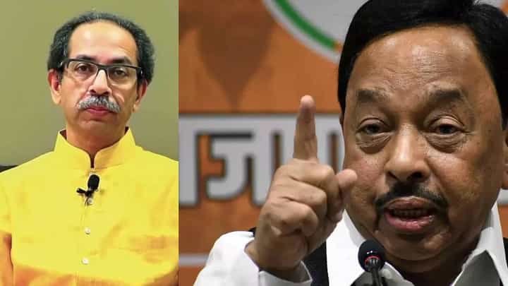 Video : 'उद्धव ठाकरेच कंत्राटी मुख्यमंत्री' नारायण राणेंचा शिवसेना पक्षप्रमुखांवर निशाणा, आदित्य ठाकरेंनाही डिवचलं Video : 'उद्धव ठाकरेच कंत्राटी मुख्यमंत्री' नारायण राणेंचा शिवसेना पक्षप्रमुखांवर निशाणा, आदित्य ठाकरेंनाही डिवचलं