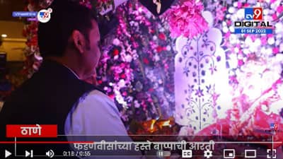 Devendra Fadnavis | देवेंद्र फडणवीस यांनी केली मुख्यमंत्र्यांच्या घरी बाप्पांची आरती, आज ठाणे येथील घरी उपमुख्यमंत्री