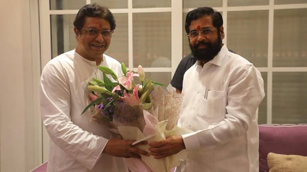 CM Eknath Shinde: पहिल्यांदाच राज्याचे मुख्यमंत्री राज ठाकरेंच्या शिवतीर्थ निवासस्थानी, गणपतीचे घेतले दर्शन, म्हणाले..राजसाहेब