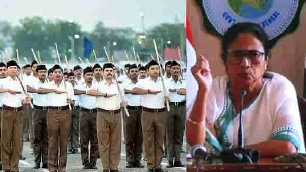 Mamta on RSS: ममता बॅनर्जींकडून राष्ट्रीय स्वयंसेवक संघाचे कौतुक, विरोधक म्हणाले संघाची दुर्गा, काँग्रेसही संतापली