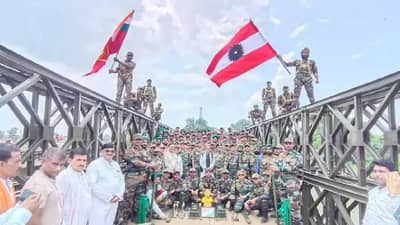 फक्त 6 दिवसांत लष्कराने उभारला पूल; लष्कराकडून विक्रमी वेळेत बेली ब्रिजचे बांधकाम पूर्ण