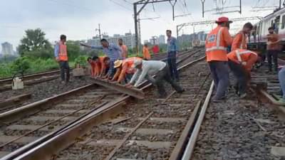 Central Railway : वेळापत्रक कोलमडलं, पण थोडक्यात मोठा अनर्थ टळला! कल्याण रेल्वे स्थानकाजवळ रेल्वे रुळाला तडे