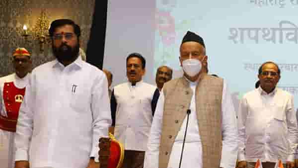 मुख्यमंत्री आणि राज्यपालांची भेट होणार, एकनाथ शिंदे राजभवनाकडे रवाना