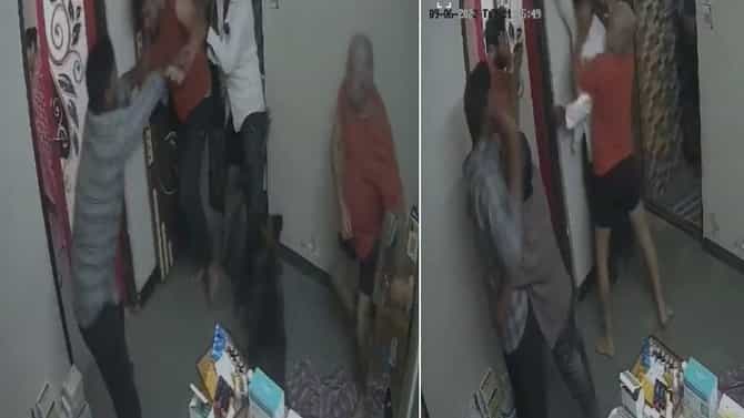 डॉक्टरला मारहाण, दवाखान्याची काच फोडली; संपूर्ण घटना सीसीटीव्हीत कैद