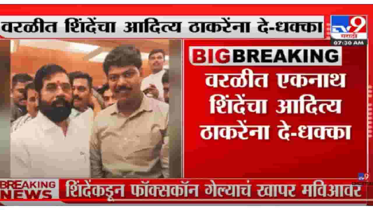 VIDEO : Politics of Maharashtra | आदित्य ठाकरेंच्या वरळी मतदारसंघात शिवसेनेला खिंडार